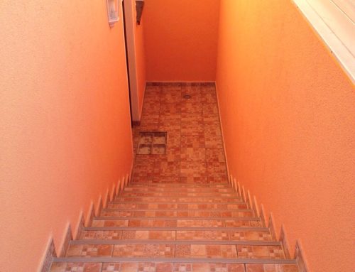 Fliesenarbeiten – Kellertreppe in Kreischa